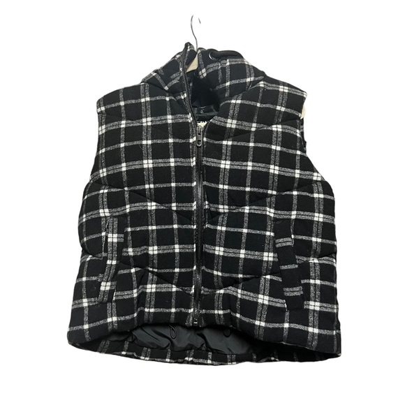 ZARA Plaid Quilted Puffer Vest - Picture 4 of 5